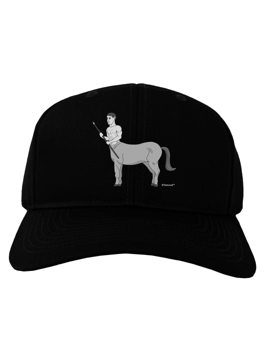 Greek Mythology Centaur Design - Grayscale Adult Dark Baseball Cap Hat by TooLoud-Baseball Cap-TooLoud-Black-One Size-Davson Sales