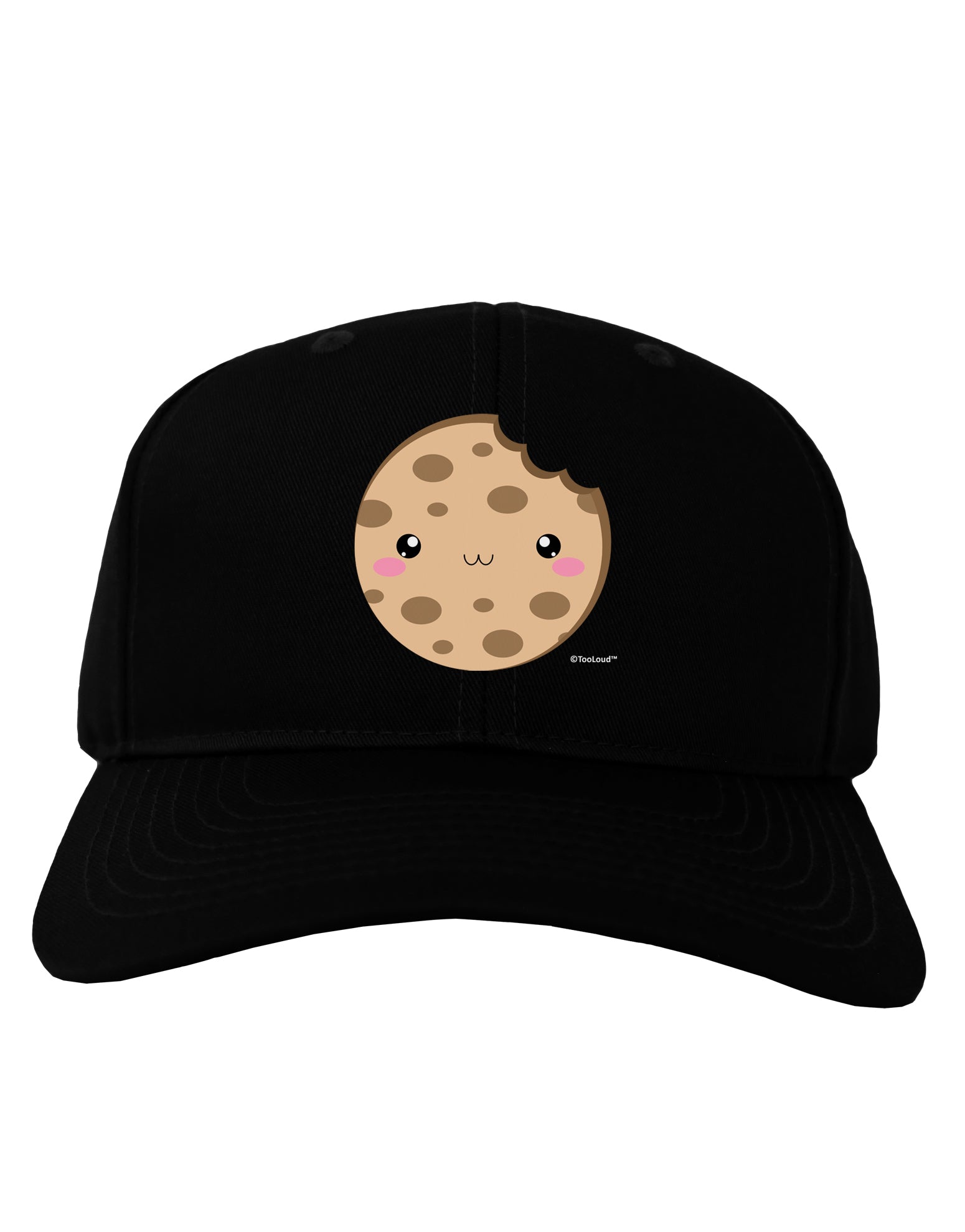 Cute Matching Milk and Cookie Design - Cookie Adult Dark Baseball Cap Hat by TooLoud-Baseball Cap-TooLoud-Black-One Size-Davson Sales