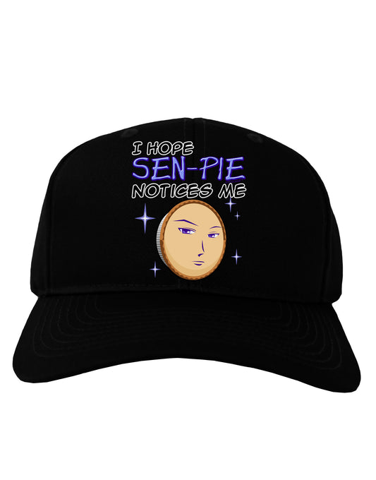 I Hope Sen-Pie Notices Me Adult Dark Baseball Cap Hat-Baseball Cap-TooLoud-Black-One Size-Davson Sales