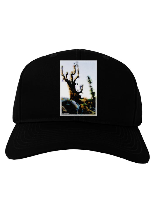 CO Mountain Scenery Watercolor Adult Dark Baseball Cap Hat-Baseball Cap-TooLoud-Black-One Size-Davson Sales