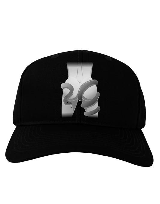 Lady Anaconda Design Grayscale Adult Dark Baseball Cap Hat-Baseball Cap-TooLoud-Black-One Size-Davson Sales