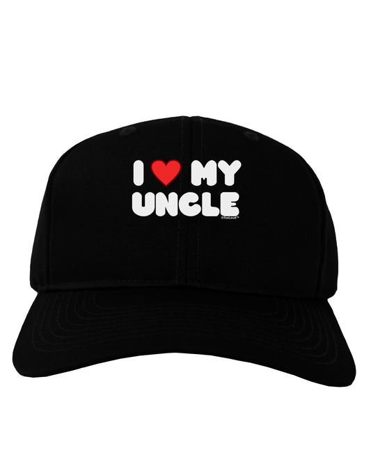 I Heart My Uncle Adult Dark Baseball Cap Hat by TooLoud-Baseball Cap-TooLoud-Black-One Size-Davson Sales
