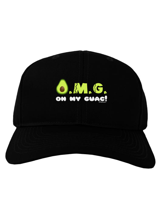 OMG - Oh My Guac - Guacamole Design Adult Dark Baseball Cap Hat by TooLoud-Baseball Cap-TooLoud-Black-One Size-Davson Sales