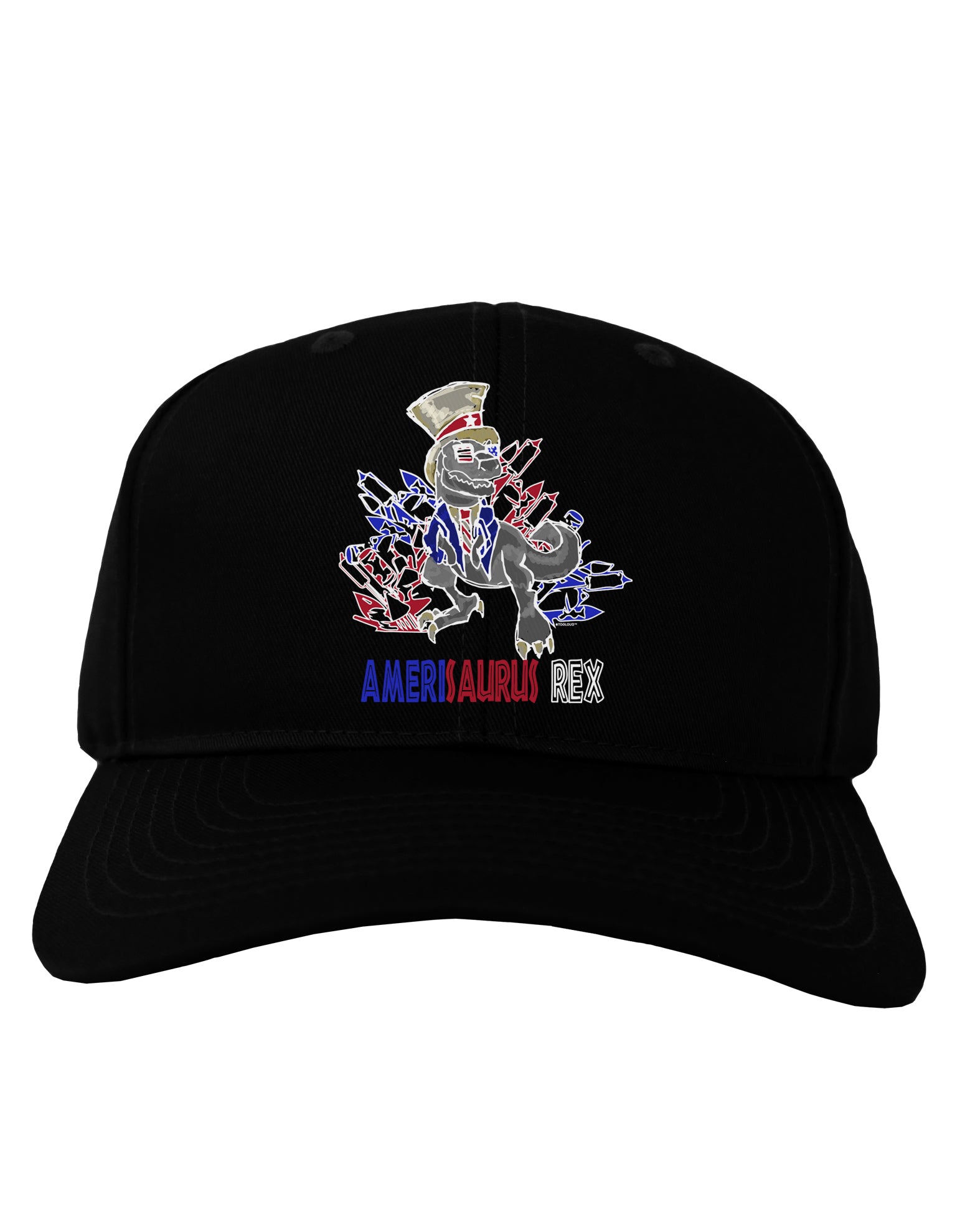 TooLoud AMERISAURUS REX Dark Adult Dark Baseball Cap Hat-Baseball Cap-TooLoud-Black-One-Size-Fits-Most-Davson Sales