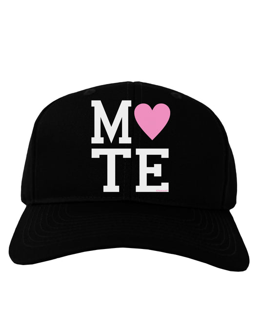 Matching Soulmate Design - Mate - Pink Adult Dark Baseball Cap Hat by TooLoud-Baseball Cap-TooLoud-Black-One Size-Davson Sales