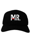 Matching Mr and Mrs Design - Mr Bow Tie Adult Dark Baseball Cap Hat by TooLoud-Baseball Cap-TooLoud-Black-One Size-Davson Sales