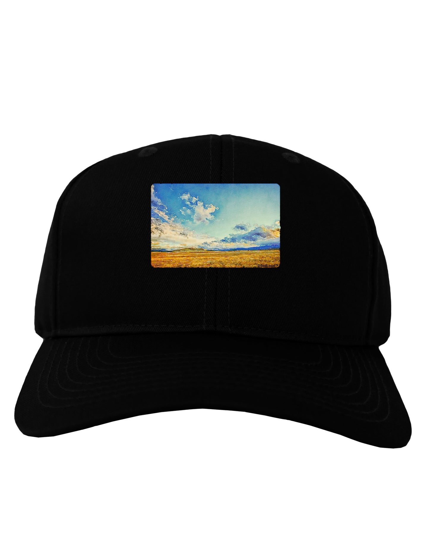 Garden of the Gods Watercolor Adult Dark Baseball Cap Hat-Baseball Cap-TooLoud-Black-One Size-Davson Sales