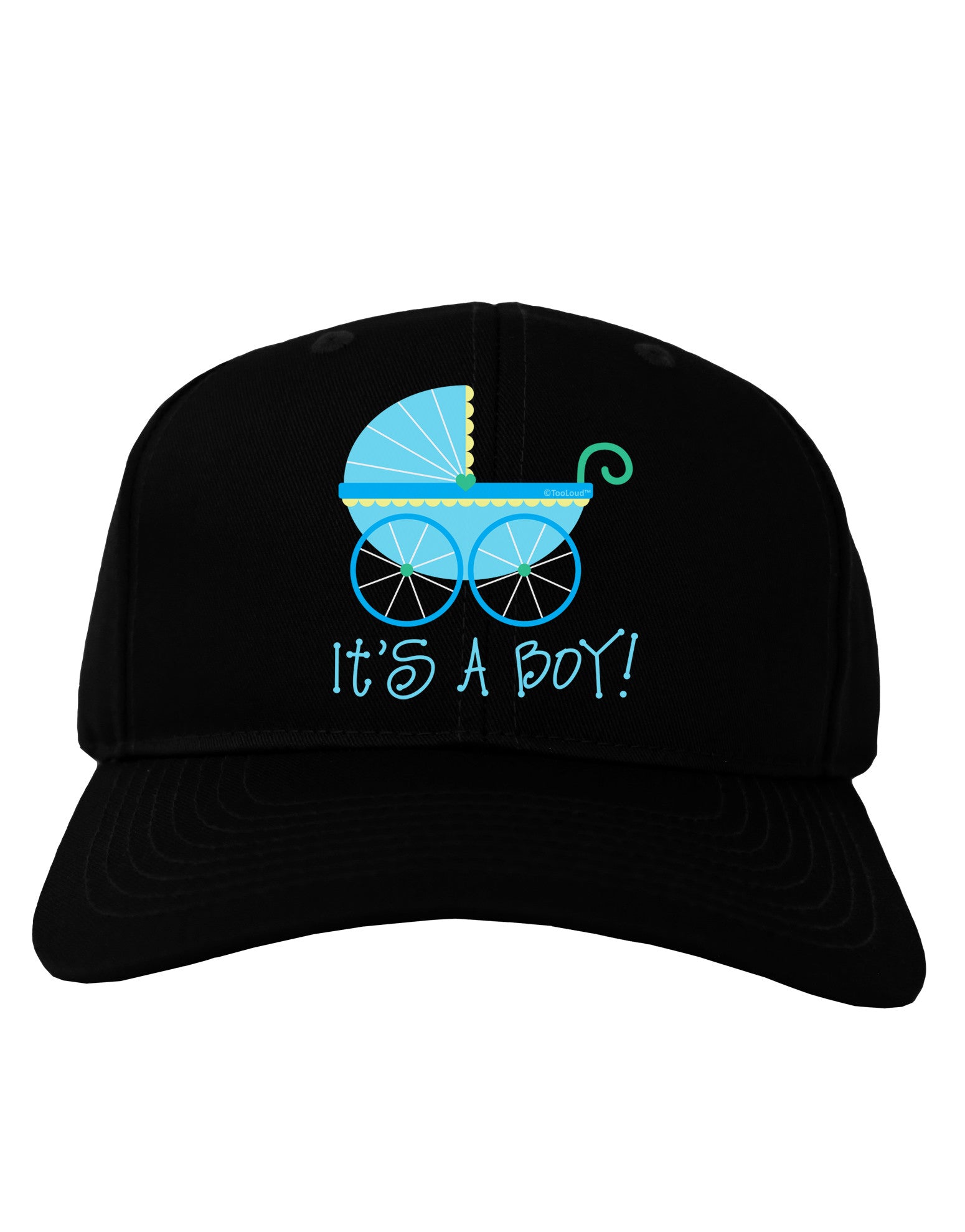 It's a Boy - Baby Boy Carriage Adult Dark Baseball Cap Hat-Baseball Cap-TooLoud-Black-One Size-Davson Sales
