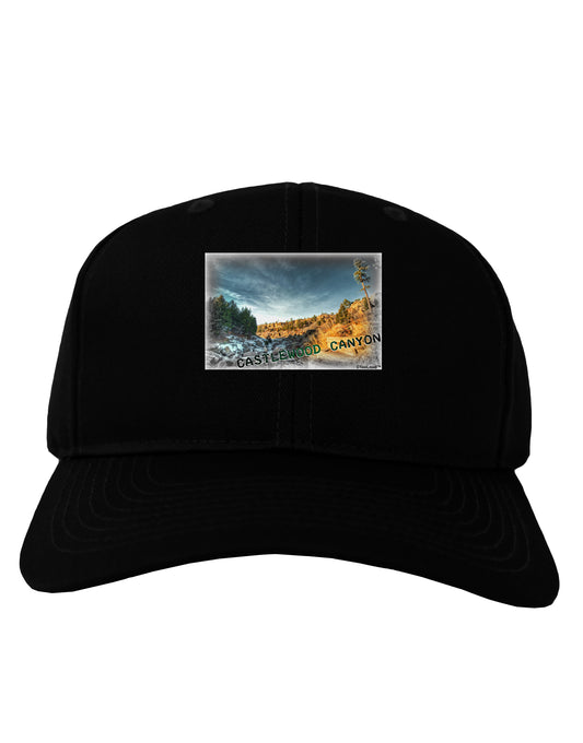 Castlewood Canyon Old Photo Adult Dark Baseball Cap Hat-Baseball Cap-TooLoud-Black-One Size-Davson Sales