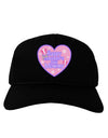 Happy First Mother's Day Mommy - Pink Adult Dark Baseball Cap Hat by TooLoud-Baseball Cap-TooLoud-Black-One Size-Davson Sales