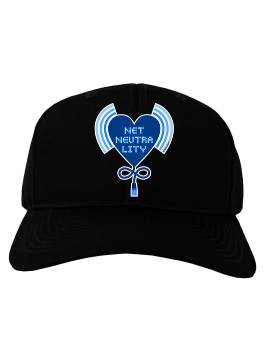 Heart Net Neutrality Adult Dark Baseball Cap Hat-Baseball Cap-TooLoud-Black-One Size-Davson Sales