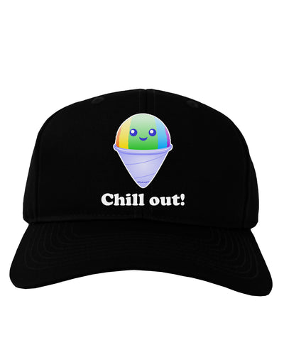 Cute Shaved Ice Chill Out Adult Dark Baseball Cap Hat-Baseball Cap-TooLoud-Black-One Size-Davson Sales