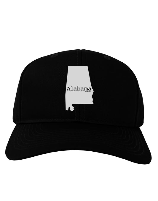 Alabama - United States Shape Adult Dark Baseball Cap Hat by TooLoud-Baseball Cap-TooLoud-Black-One Size-Davson Sales