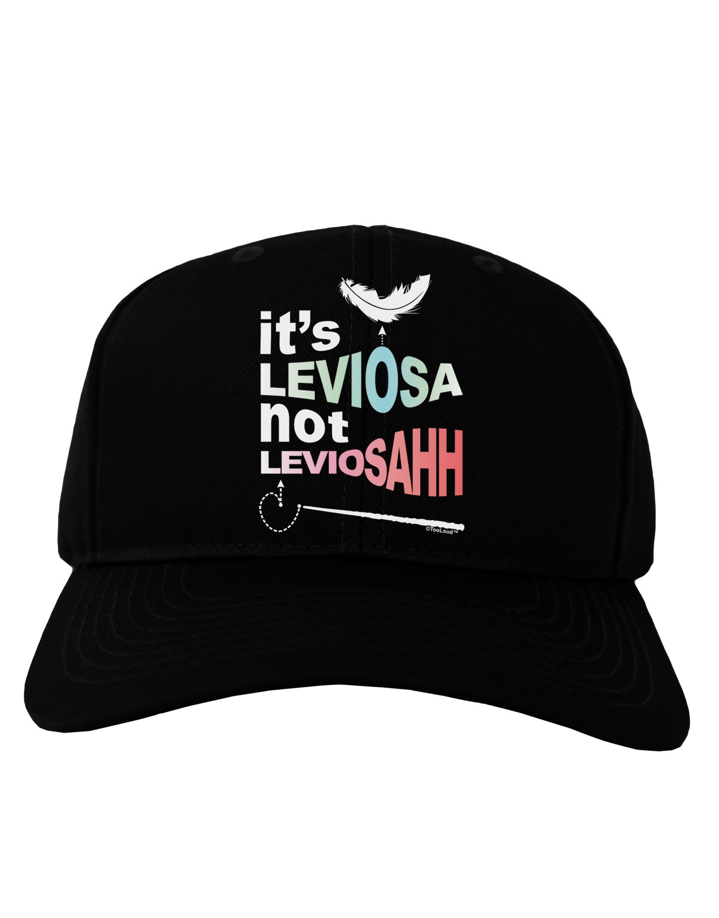 It's LeviOsa not LeviosAHH Adult Dark Baseball Cap Hat-Baseball Cap-TooLoud-Black-One Size-Davson Sales