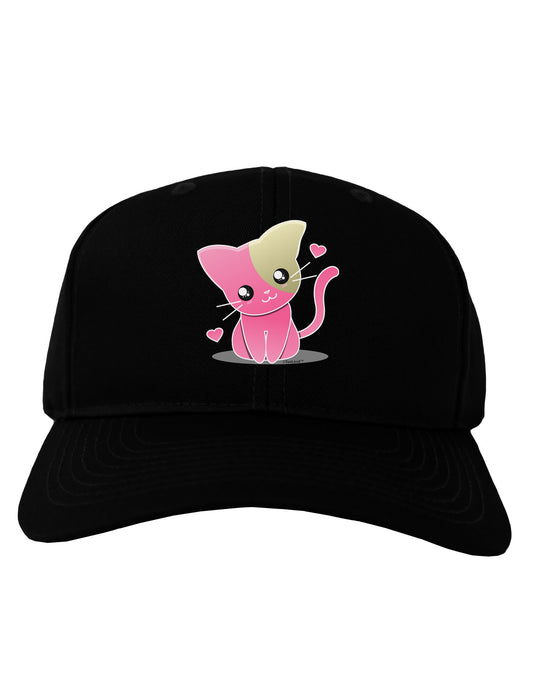 Kawaii Kitty Adult Dark Baseball Cap Hat-Baseball Cap-TooLoud-Black-One Size-Davson Sales