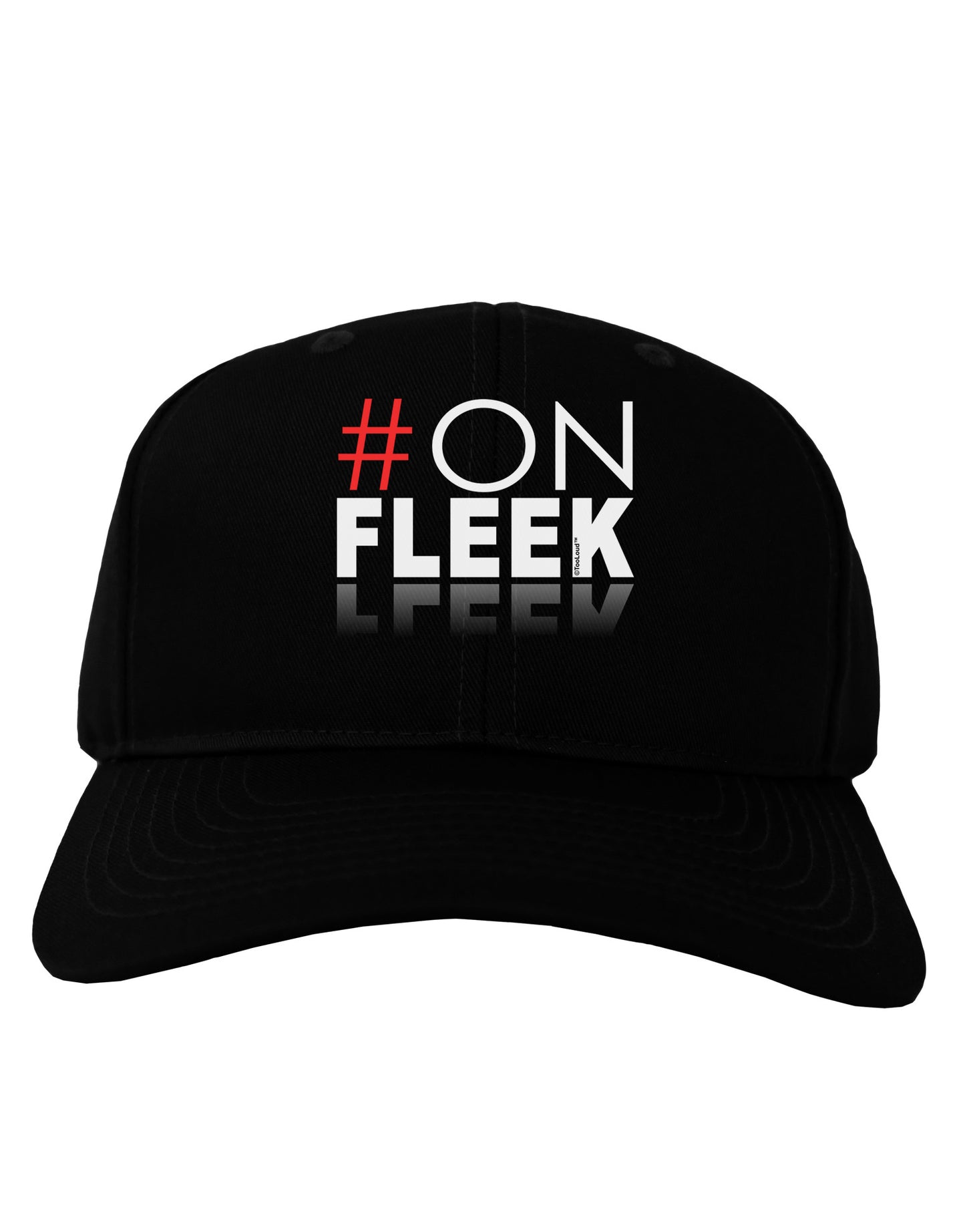 Hashtag On Fleek Adult Dark Baseball Cap Hat-Baseball Cap-TooLoud-Black-One Size-Davson Sales