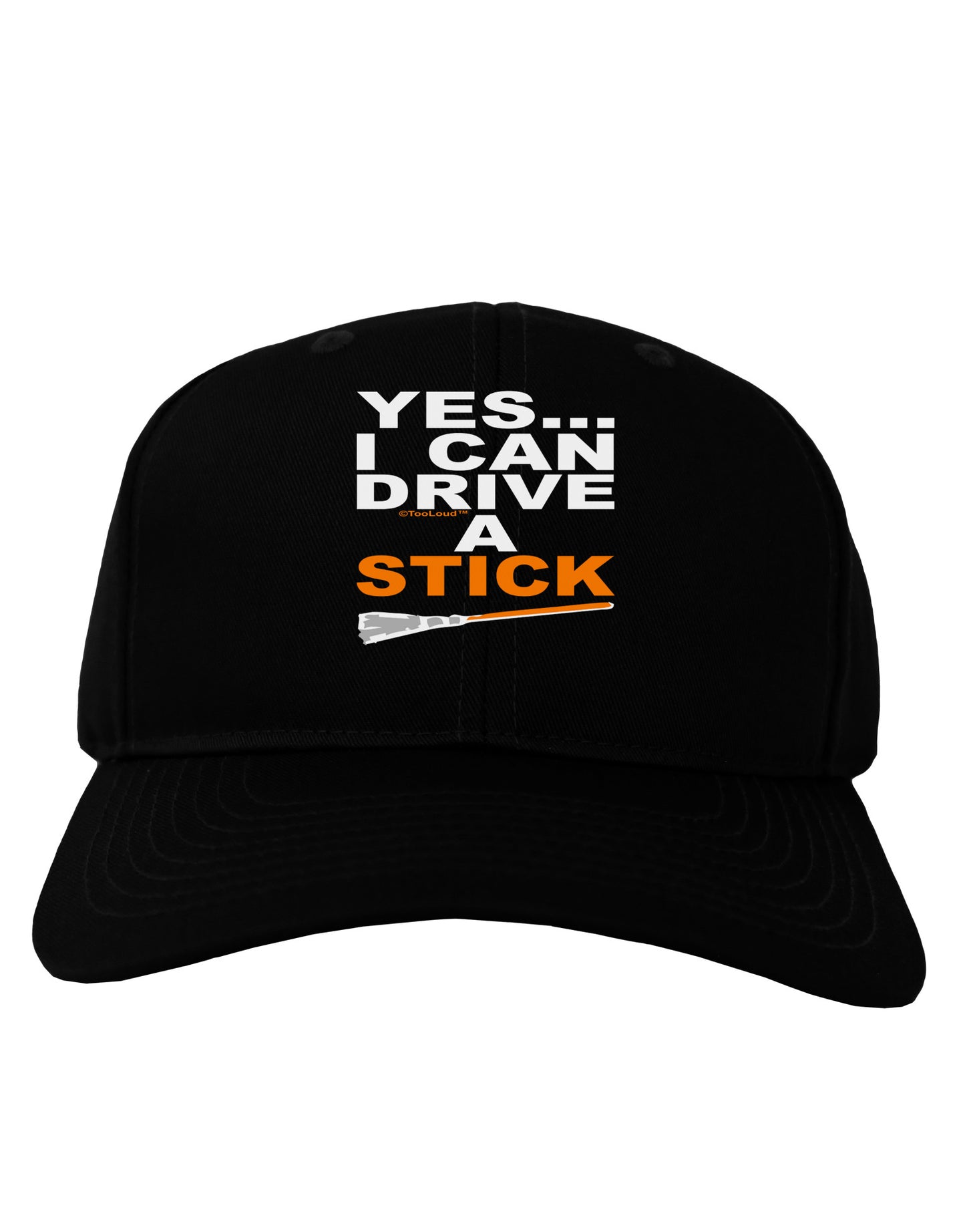 Drive Stick Orange Adult Dark Baseball Cap Hat-Baseball Cap-TooLoud-Black-One Size-Davson Sales