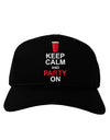 Keep Calm - Party Beer Adult Dark Baseball Cap Hat-Baseball Cap-TooLoud-Black-One Size-Davson Sales