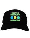 Easter Egg Hunt Champion - Blue and Green Adult Dark Baseball Cap Hat by TooLoud-Baseball Cap-TooLoud-Black-One Size-Davson Sales
