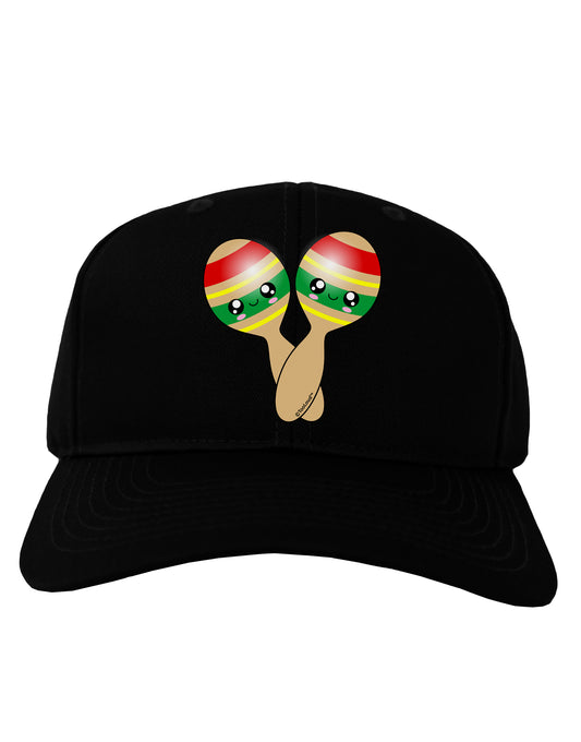 Cute Maracas Design Adult Dark Baseball Cap Hat by TooLoud-Baseball Cap-TooLoud-Black-One Size-Davson Sales