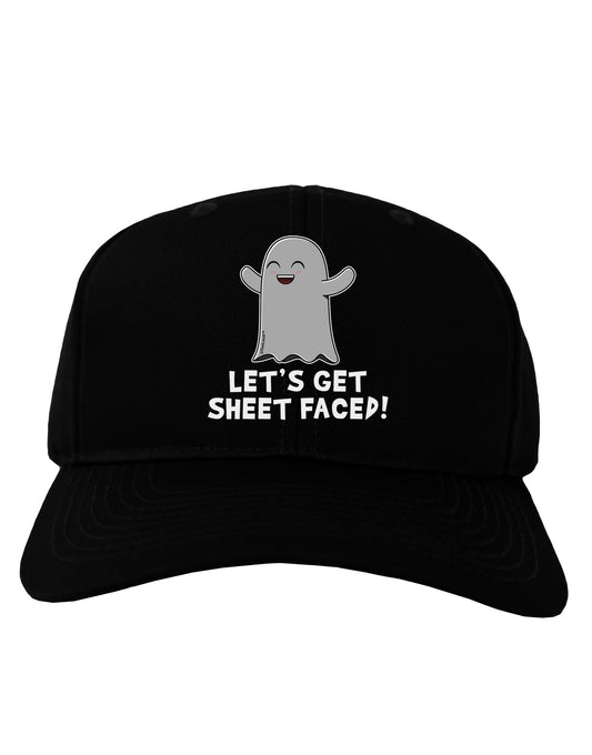 Let's Get Sheet Faced Adult Dark Baseball Cap Hat by TooLoud-Baseball Cap-TooLoud-Black-One Size-Davson Sales