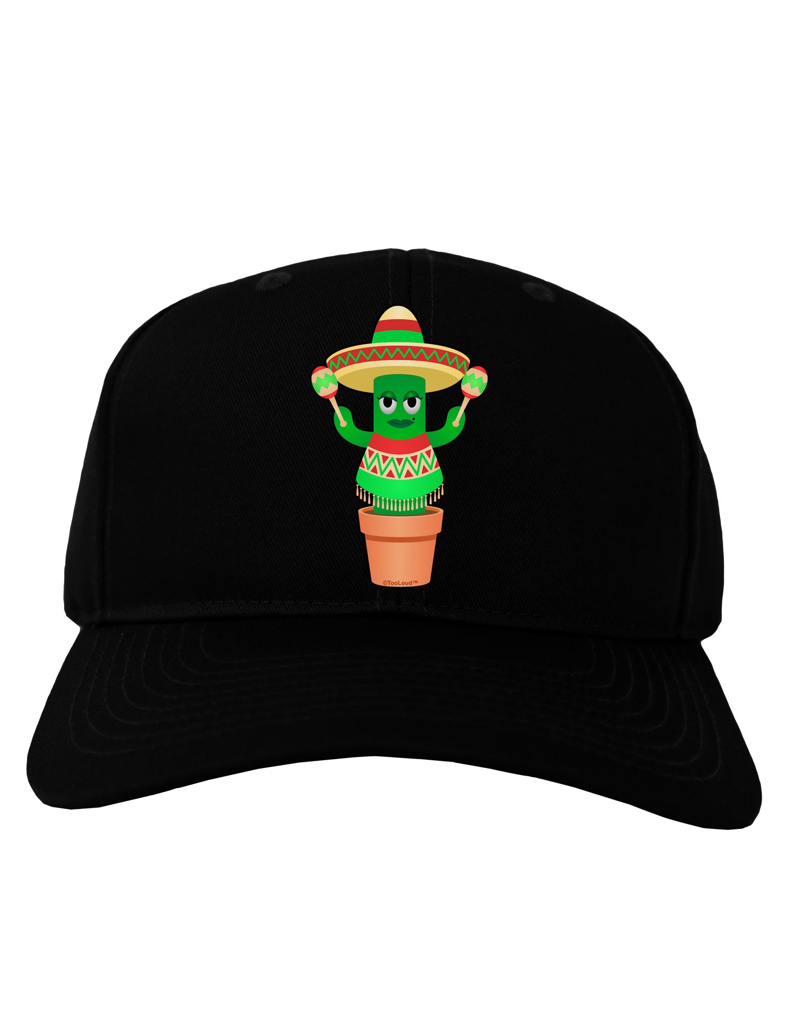 Fiesta Cactus Poncho Adult Dark Baseball Cap Hat-Baseball Cap-TooLoud-Black-One Size-Davson Sales