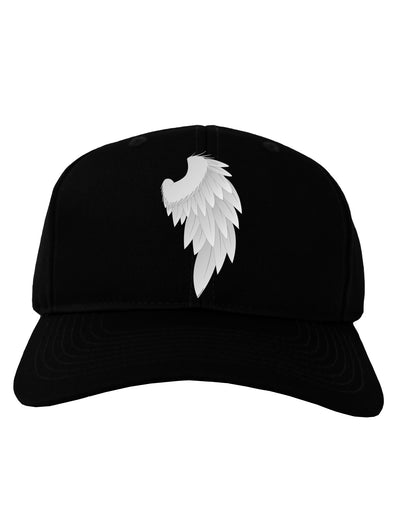 Single Right Angel Wing Design - Couples Adult Dark Baseball Cap Hat-Baseball Cap-TooLoud-Black-One Size-Davson Sales