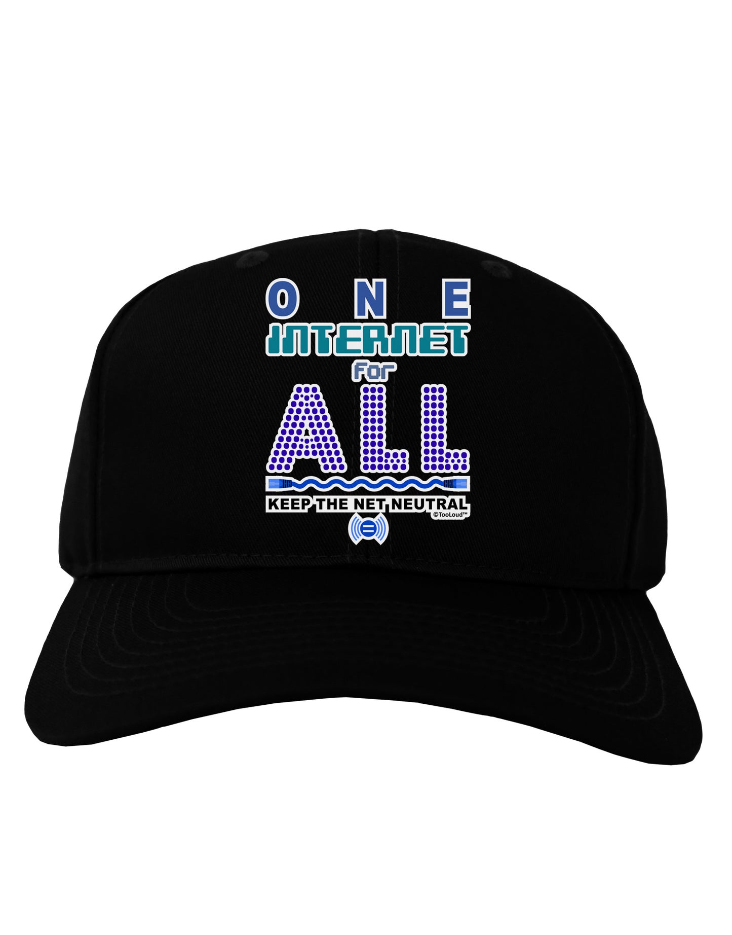 One Internet For All Keep The Net Neutral Adult Dark Baseball Cap Hat-Baseball Cap-TooLoud-Black-One Size-Davson Sales