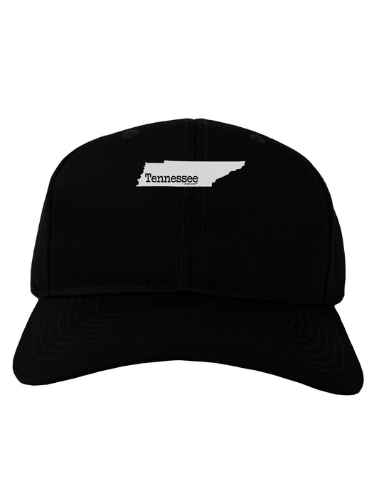 Tennessee - United States Shape Adult Dark Baseball Cap Hat by TooLoud-Baseball Cap-TooLoud-Black-One Size-Davson Sales