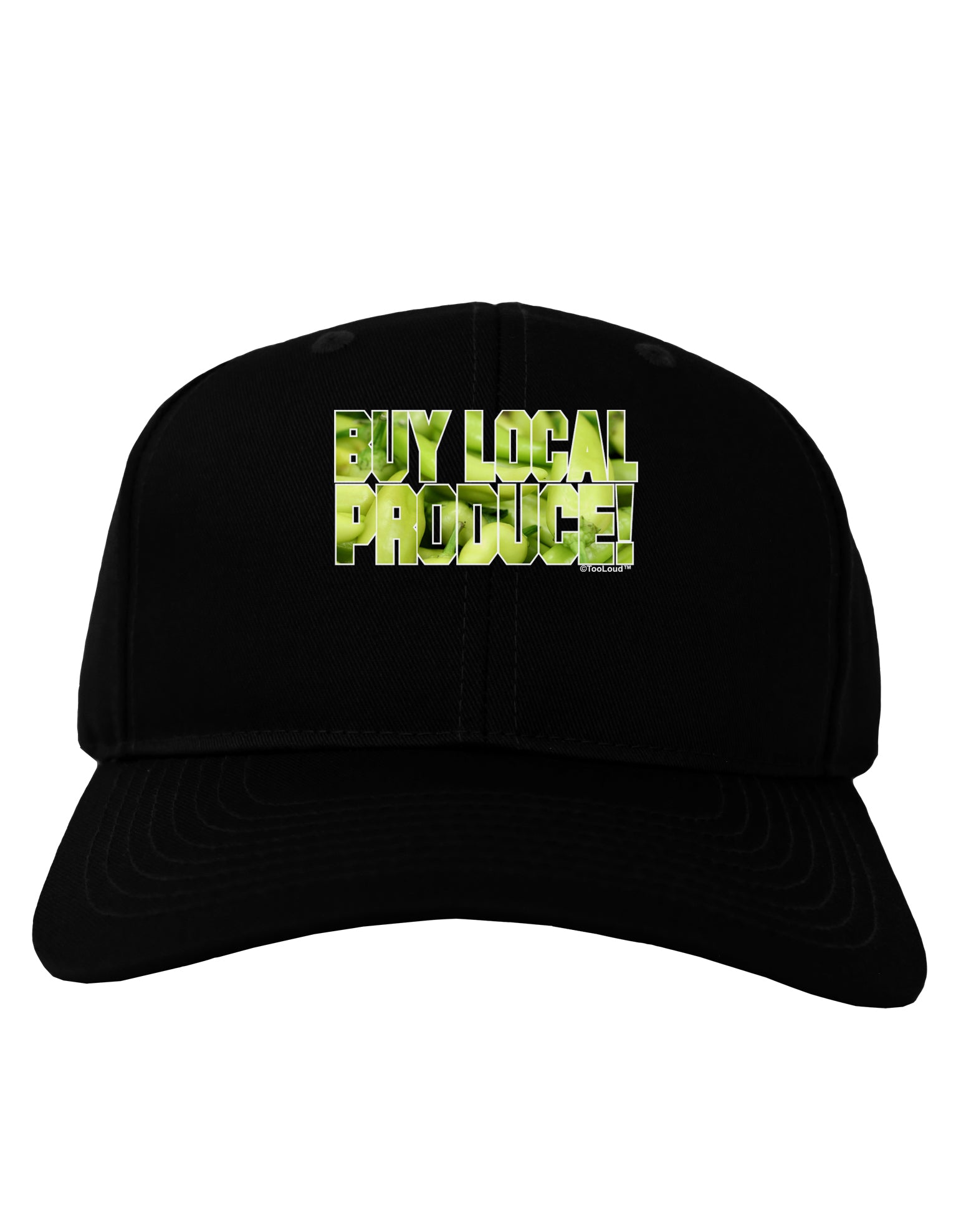 Buy Local - Jalapenos Text Adult Dark Baseball Cap Hat-Baseball Cap-TooLoud-Black-One Size-Davson Sales
