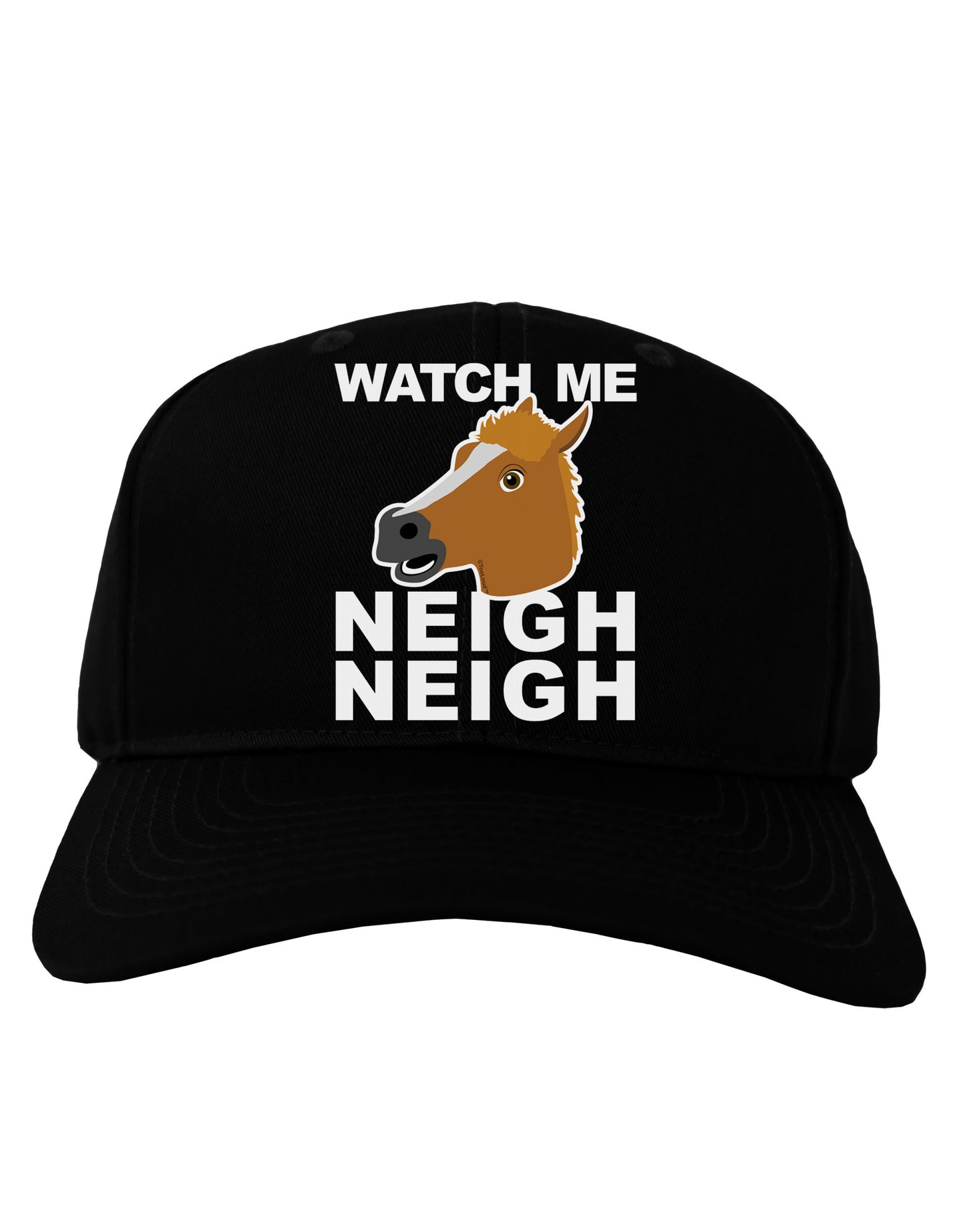 Watch Me Neigh Neigh Adult Dark Baseball Cap Hat-Baseball Cap-TooLoud-Black-One Size-Davson Sales