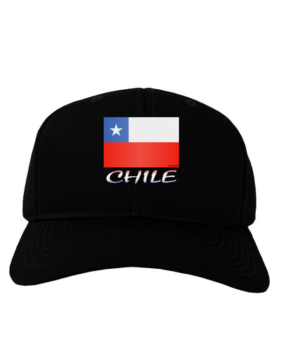 Chile Flag Adult Dark Baseball Cap Hat-Baseball Cap-TooLoud-Black-One Size-Davson Sales