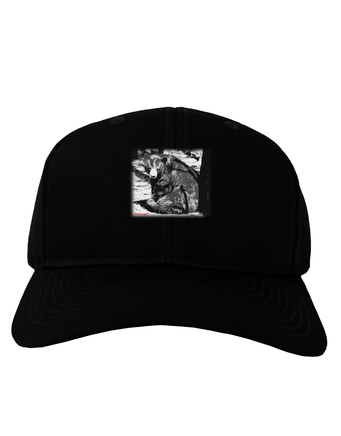 Creepy Black Bear Adult Dark Baseball Cap Hat-Baseball Cap-TooLoud-Black-One Size-Davson Sales