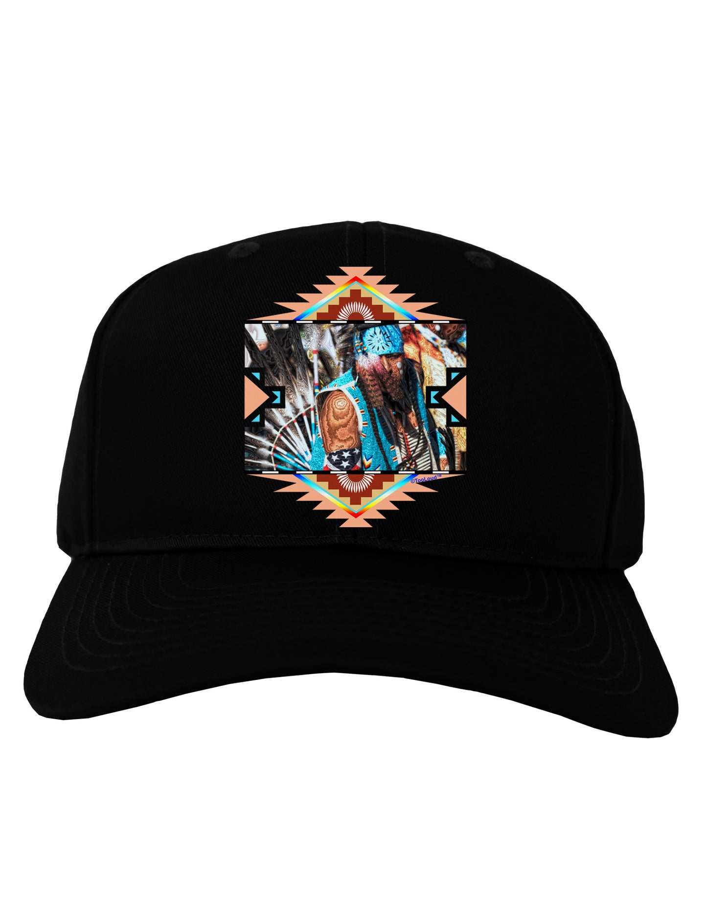 Native American Dancer 2 Adult Dark Baseball Cap Hat-Baseball Cap-TooLoud-Black-One Size-Davson Sales