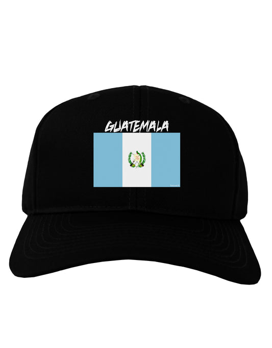 Guatamelan Flag Design Adult Dark Baseball Cap Hat by TooLoud-Baseball Cap-TooLoud-Black-One Size-Davson Sales