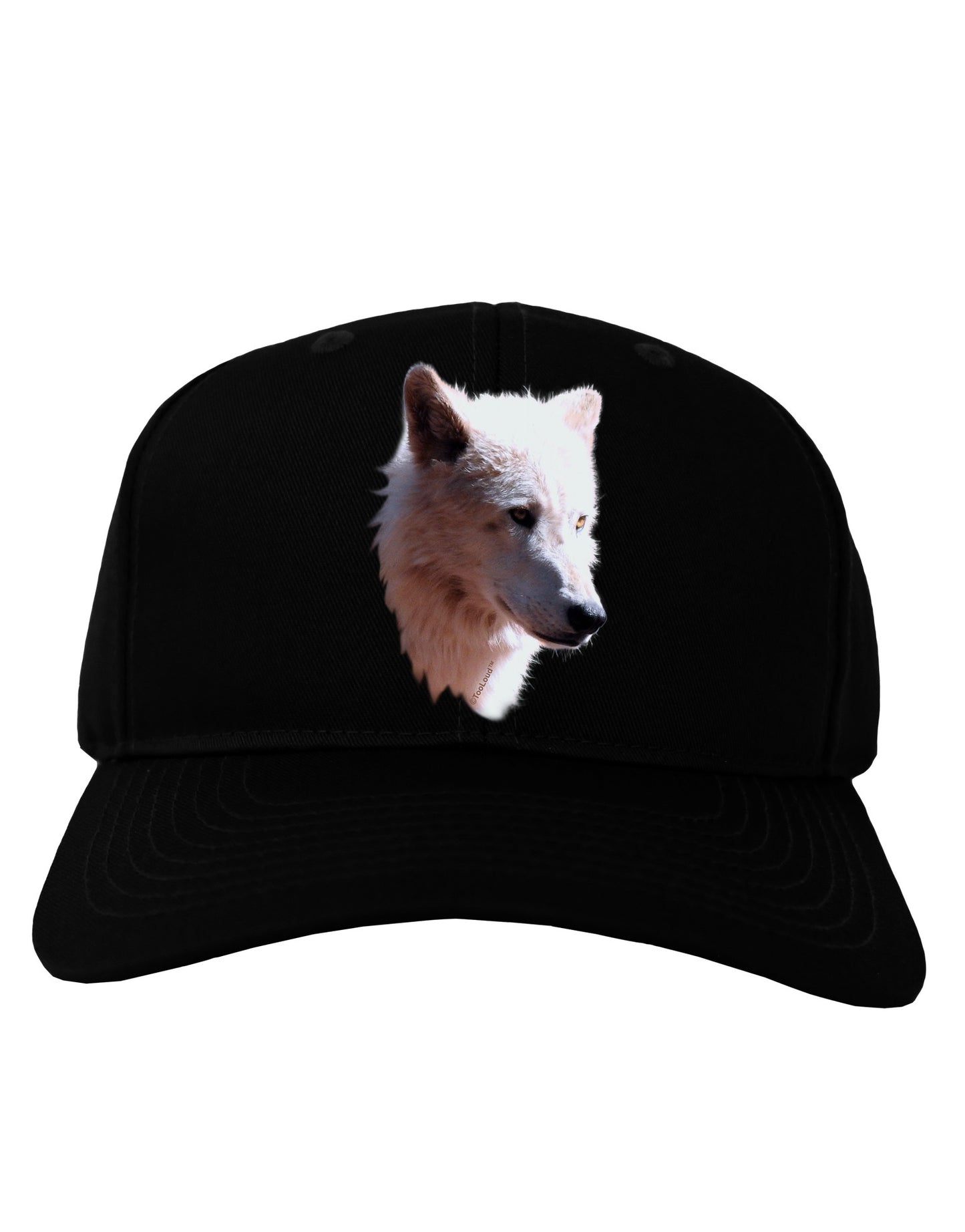 Magnificent White Wolf Head Adult Dark Baseball Cap Hat-Baseball Cap-TooLoud-Black-One Size-Davson Sales