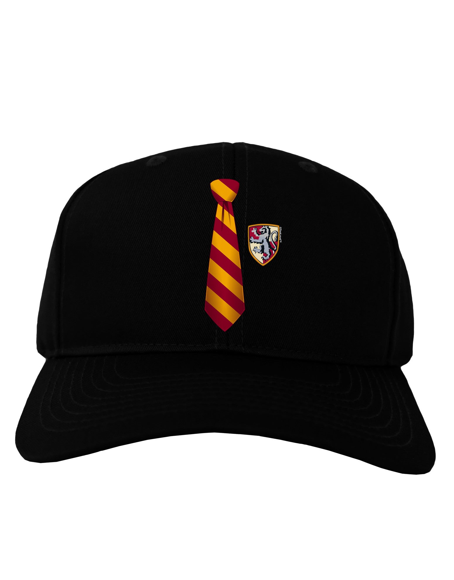 Wizard Tie Red and Yellow Adult Dark Baseball Cap Hat-Baseball Cap-TooLoud-Black-One Size-Davson Sales