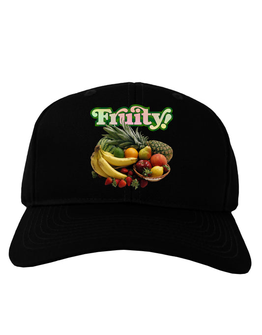 Fruity Fruit Basket Adult Dark Baseball Cap Hat-Baseball Cap-TooLoud-Black-One Size-Davson Sales