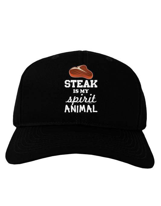 Steak Is My Spirit Animal Adult Dark Baseball Cap Hat-Baseball Cap-TooLoud-Black-One Size-Davson Sales