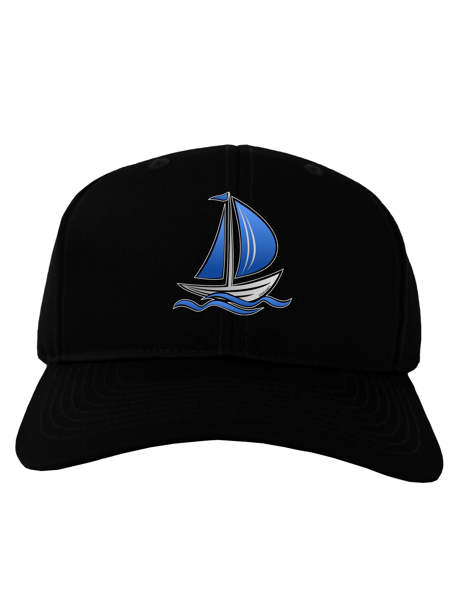 Blue Sailboat Adult Dark Baseball Cap Hat-Baseball Cap-TooLoud-Black-One Size-Davson Sales