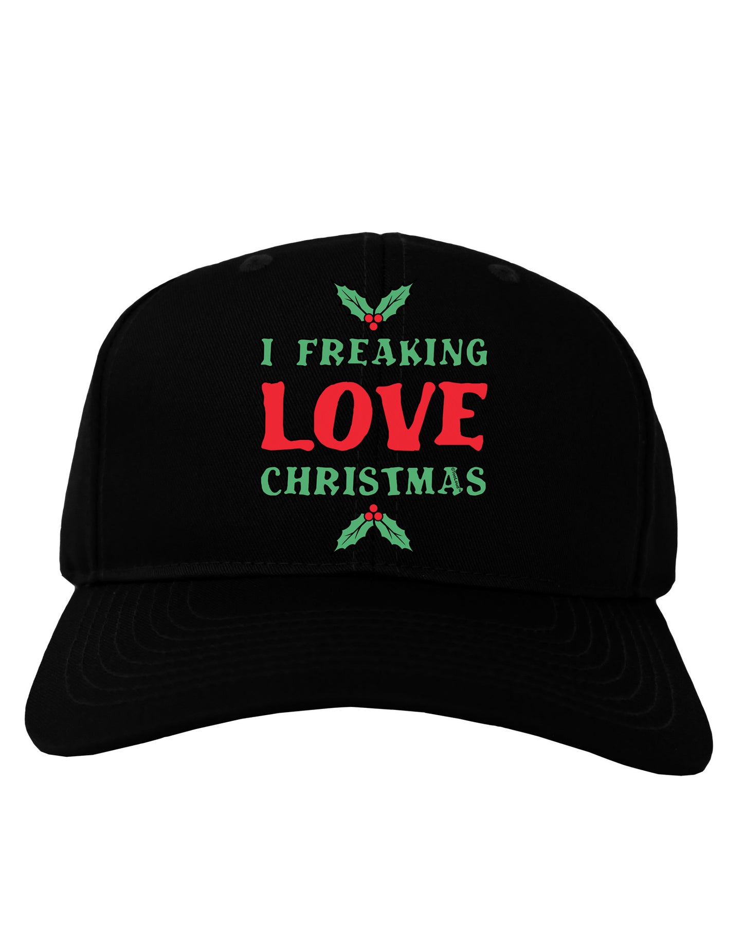 I F-ing Love Christmas Funny Adult Dark Baseball Cap Hat-Baseball Cap-TooLoud-Black-One Size-Davson Sales