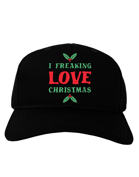 I F-ing Love Christmas Funny Adult Dark Baseball Cap Hat-Baseball Cap-TooLoud-Black-One Size-Davson Sales