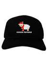 Fleece Navidad Christmas Sheep Adult Dark Baseball Cap Hat-Baseball Cap-TooLoud-Black-One Size-Davson Sales