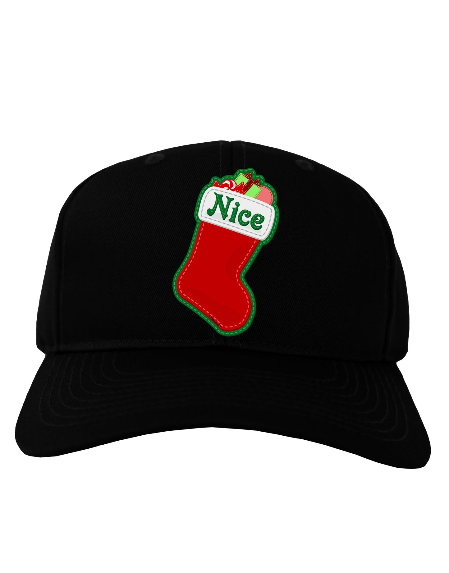 Nice Stocking Cute Christmas Adult Dark Baseball Cap Hat-Baseball Cap-TooLoud-Black-One Size-Davson Sales