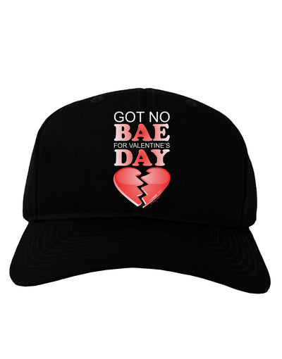 No Bae For Valentine's Day Adult Dark Baseball Cap Hat-Baseball Cap-TooLoud-Black-One Size-Davson Sales