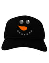 Snowman Face Christmas Adult Dark Baseball Cap Hat-Baseball Cap-TooLoud-Black-One Size-Davson Sales