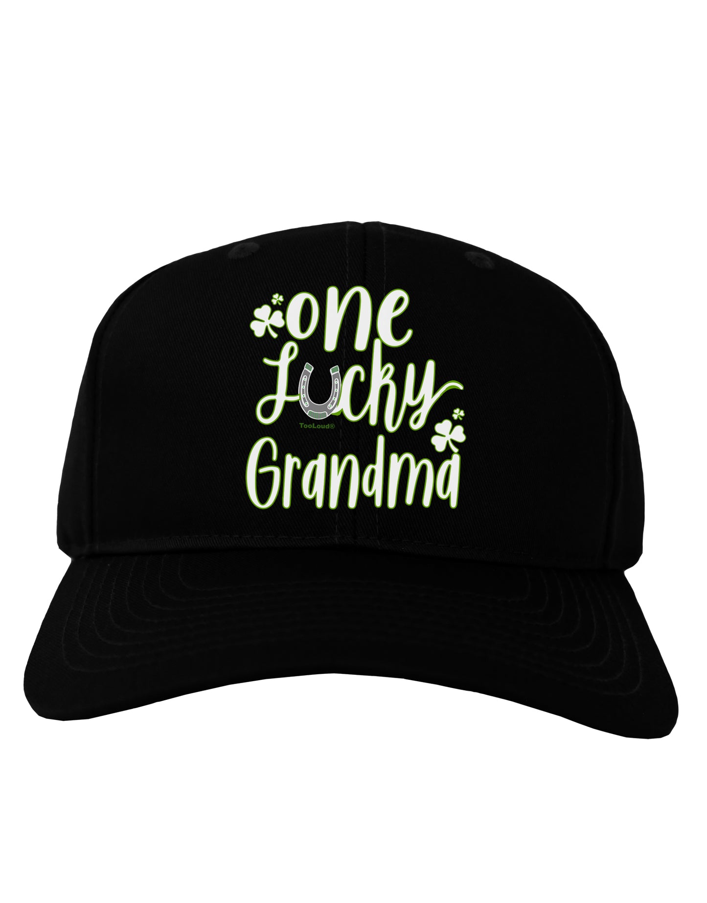 One Lucky Grandma Shamrock Adult Baseball Cap Hat-Baseball Cap-TooLoud-Black-One-Size-Fits-Most-Davson Sales