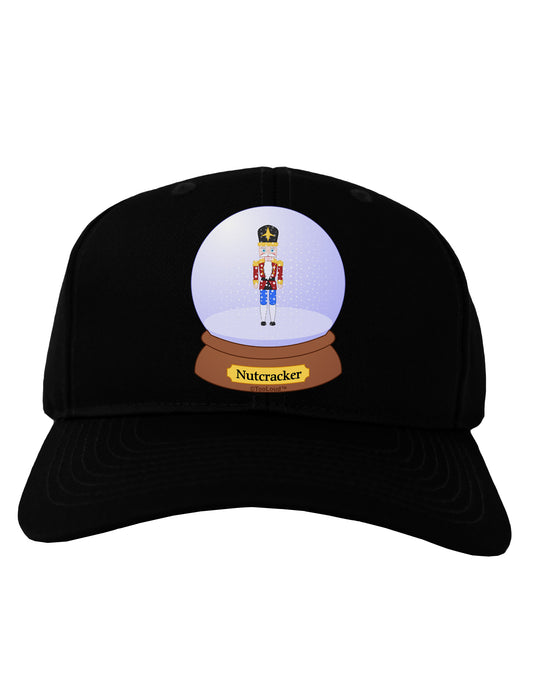 Nutcracker Snow Globe - Red Gold Black Adult Dark Baseball Cap Hat by TooLoud-Baseball Cap-TooLoud-Black-One Size-Davson Sales