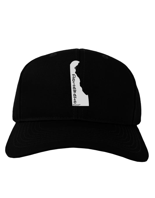 Delaware - United States Shape Adult Dark Baseball Cap Hat by TooLoud-Baseball Cap-TooLoud-Black-One Size-Davson Sales