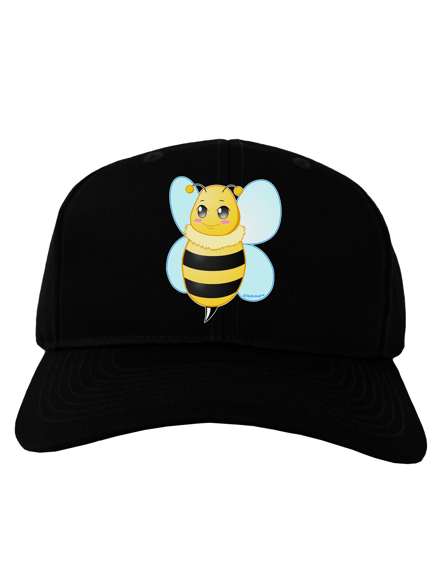 Cute Bee Adult Dark Baseball Cap Hat-Baseball Cap-TooLoud-Black-One Size-Davson Sales